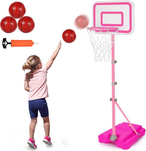 Pink kids basketball hoop and - kids,