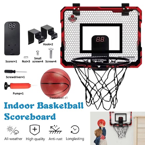 Basketball hoop indoor with - basketball,