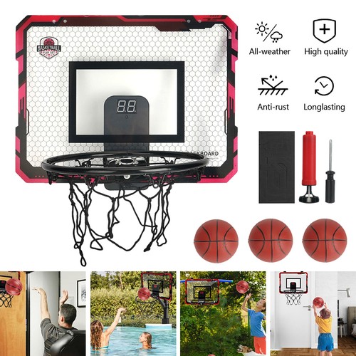 Mini basketball hoop over - basketball, door